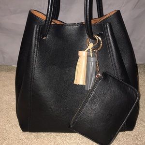 Lauren Conrad Unlined Drawstring Tote with Pouch